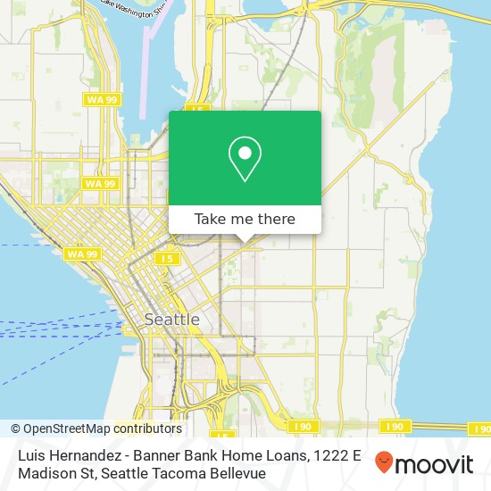 Mapa de Luis Hernandez - Banner Bank Home Loans, 1222 E Madison St