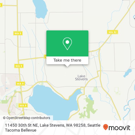 Mapa de 11450 30th St NE, Lake Stevens, WA 98258