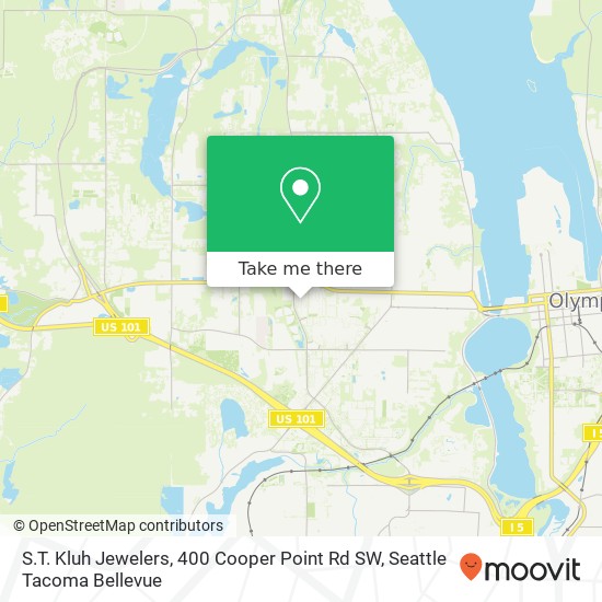 Mapa de S.T. Kluh Jewelers, 400 Cooper Point Rd SW