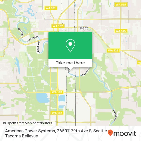 Mapa de American Power Systems, 26507 79th Ave S
