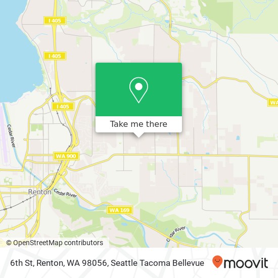 Mapa de 6th St, Renton, WA 98056