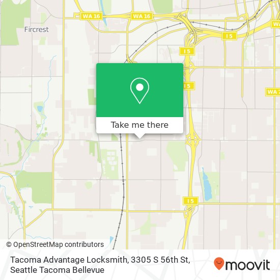 Tacoma Advantage Locksmith, 3305 S 56th St map