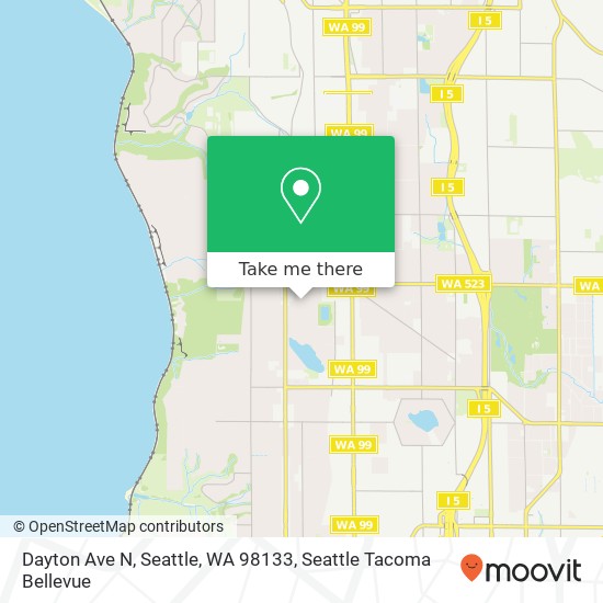 Mapa de Dayton Ave N, Seattle, WA 98133