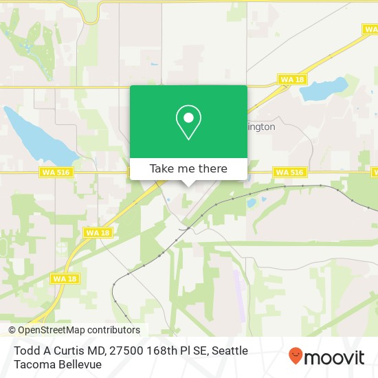 Mapa de Todd A Curtis MD, 27500 168th Pl SE