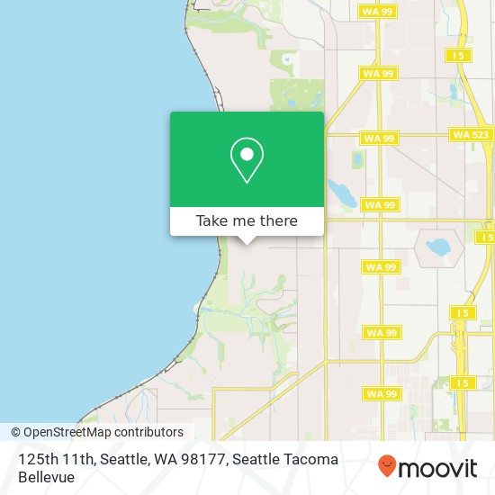 125th 11th, Seattle, WA 98177 map