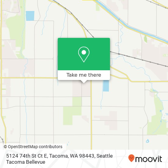 Mapa de 5124 74th St Ct E, Tacoma, WA 98443