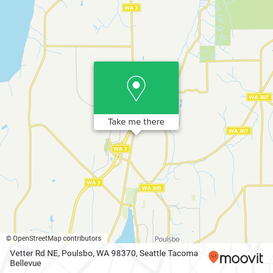 Mapa de Vetter Rd NE, Poulsbo, WA 98370