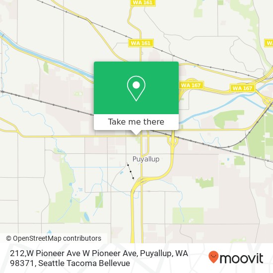 Mapa de 212,W Pioneer Ave W Pioneer Ave, Puyallup, WA 98371