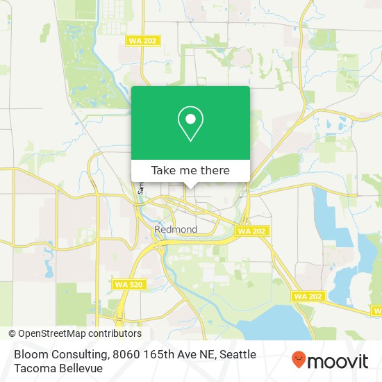 Mapa de Bloom Consulting, 8060 165th Ave NE