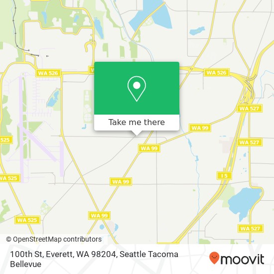 100th St, Everett, WA 98204 map