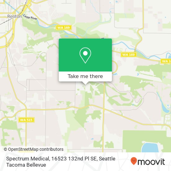 Mapa de Spectrum Medical, 16523 132nd Pl SE