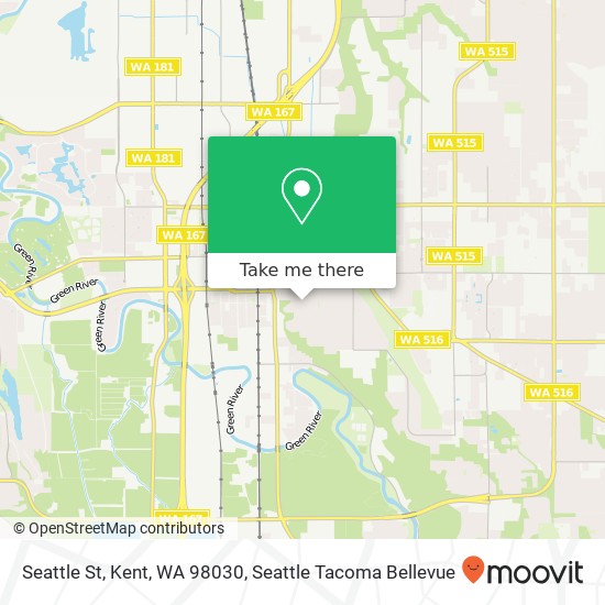 Seattle St, Kent, WA 98030 map