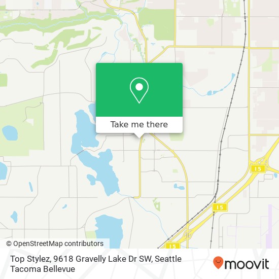 Top Stylez, 9618 Gravelly Lake Dr SW map