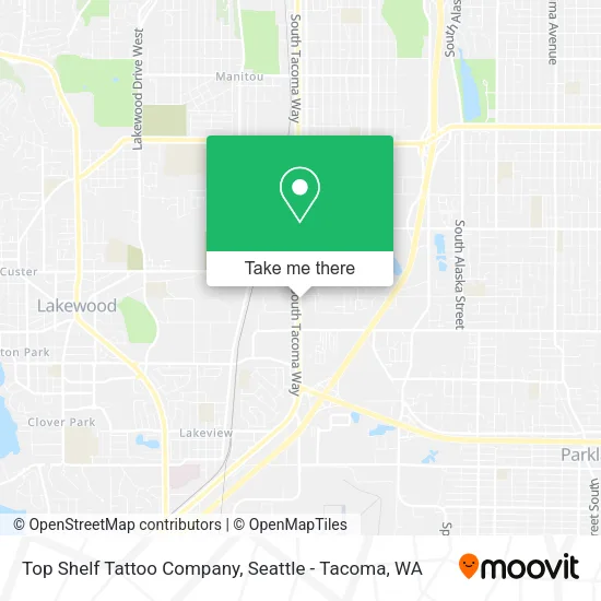 Top Shelf Tattoo Company map