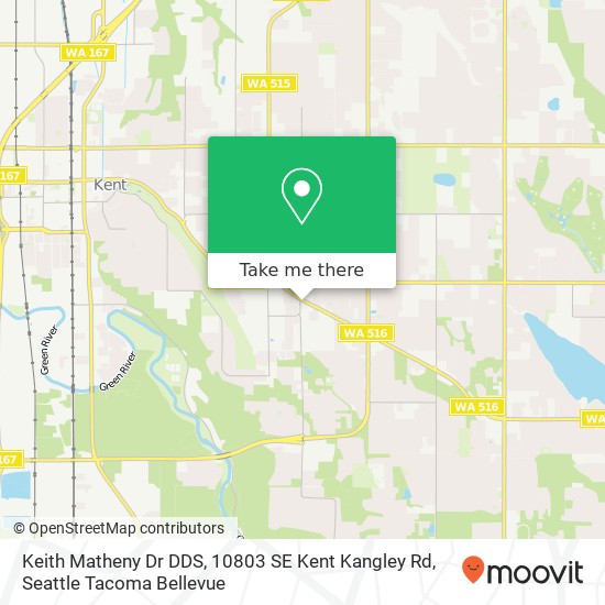 Mapa de Keith Matheny Dr DDS, 10803 SE Kent Kangley Rd