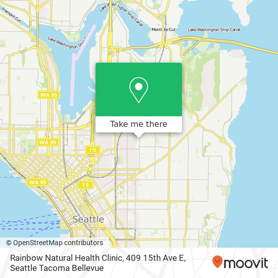 Mapa de Rainbow Natural Health Clinic, 409 15th Ave E