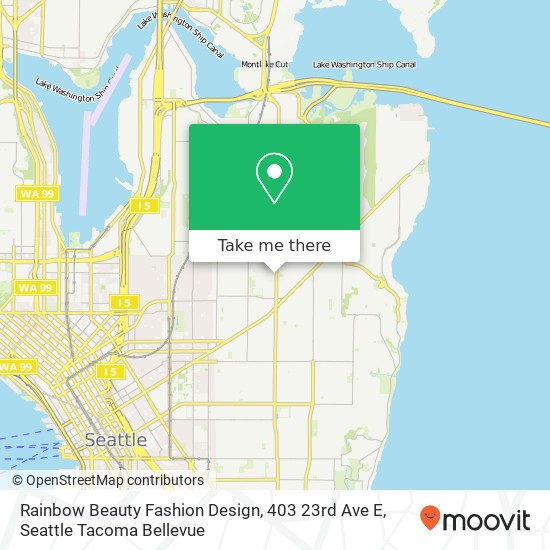 Mapa de Rainbow Beauty Fashion Design, 403 23rd Ave E