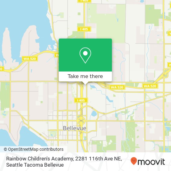 Mapa de Rainbow Children's Academy, 2281 116th Ave NE