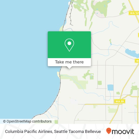 Columbia Pacific Airlines map