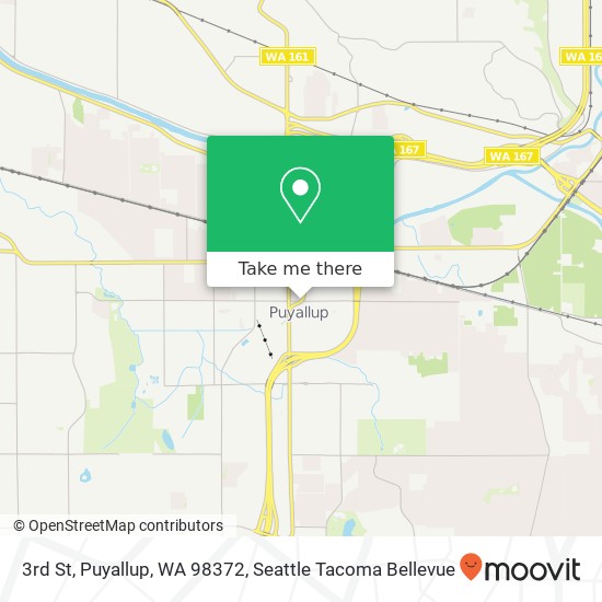 Mapa de 3rd St, Puyallup, WA 98372