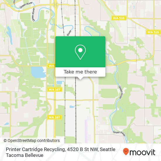 Mapa de Printer Cartridge Recycling, 4520 B St NW