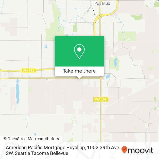 American Pacific Mortgage Puyallup, 1002 39th Ave SW map