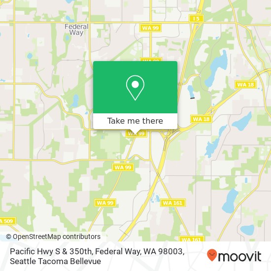 Pacific Hwy S & 350th, Federal Way, WA 98003 map