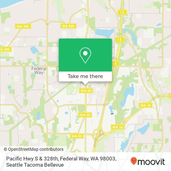 Mapa de Pacific Hwy S & 328th, Federal Way, WA 98003