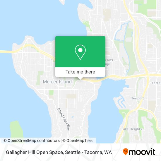 Gallagher Hill Open Space map