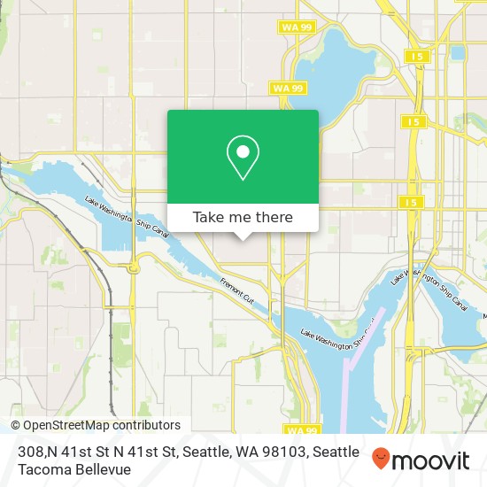 Mapa de 308,N 41st St N 41st St, Seattle, WA 98103