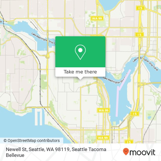 Newell St, Seattle, WA 98119 map