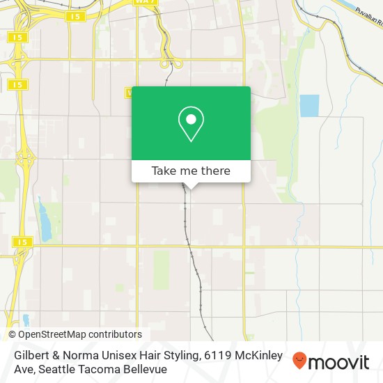 Mapa de Gilbert & Norma Unisex Hair Styling, 6119 McKinley Ave