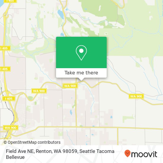 Field Ave NE, Renton, WA 98059 map