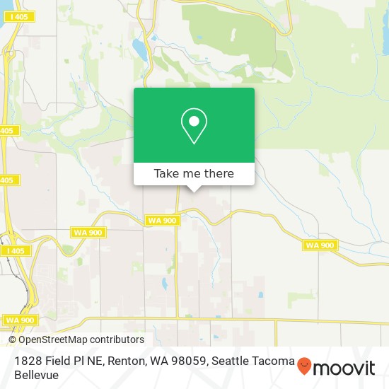 Mapa de 1828 Field Pl NE, Renton, WA 98059