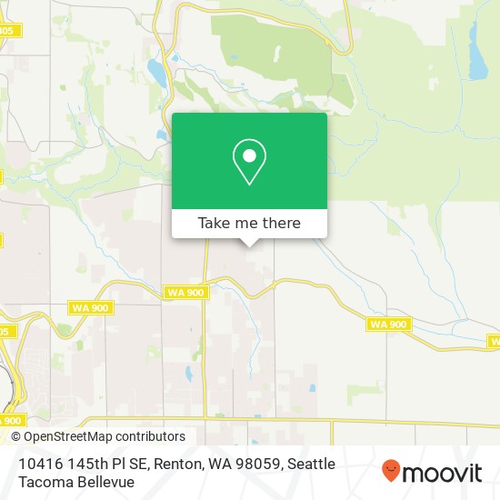 Mapa de 10416 145th Pl SE, Renton, WA 98059