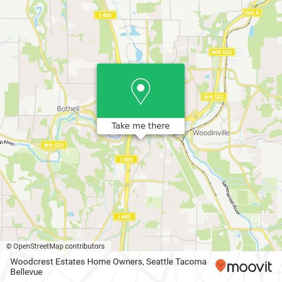 Mapa de Woodcrest Estates Home Owners