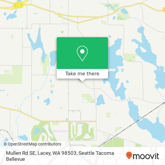 Mapa de Mullen Rd SE, Lacey, WA 98503