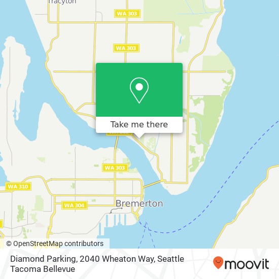 Diamond Parking, 2040 Wheaton Way map