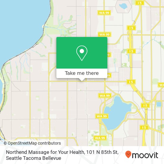 Northend Massage for Your Health, 101 N 85th St map