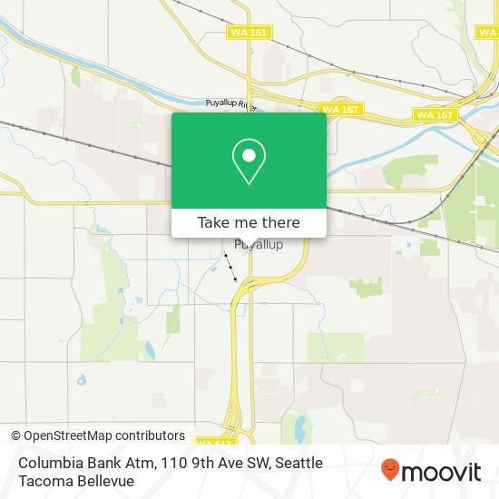 Columbia Bank Atm, 110 9th Ave SW map