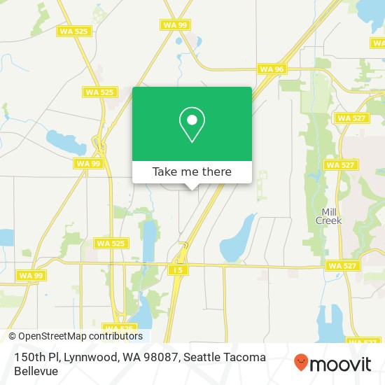 150th Pl, Lynnwood, WA 98087 map