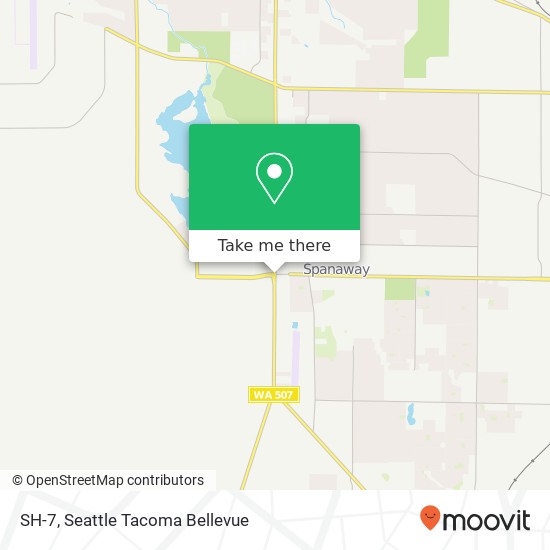 Mapa de SH-7, Spanaway, WA 98387