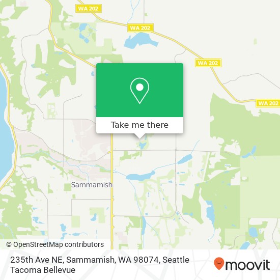 Mapa de 235th Ave NE, Sammamish, WA 98074