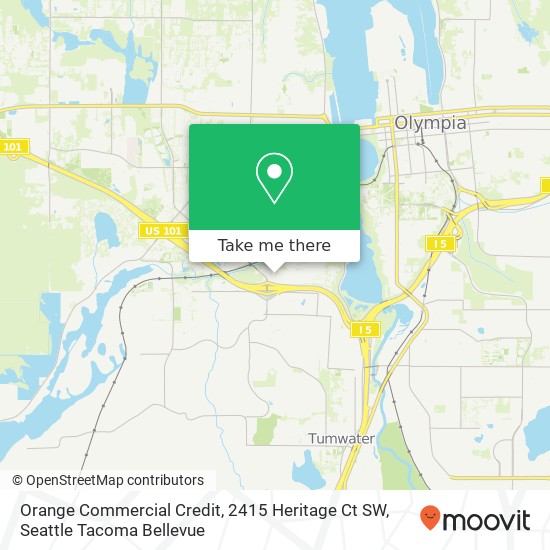 Mapa de Orange Commercial Credit, 2415 Heritage Ct SW