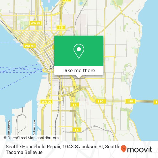 Mapa de Seattle Household Repair, 1043 S Jackson St