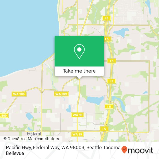 Pacific Hwy, Federal Way, WA 98003 map