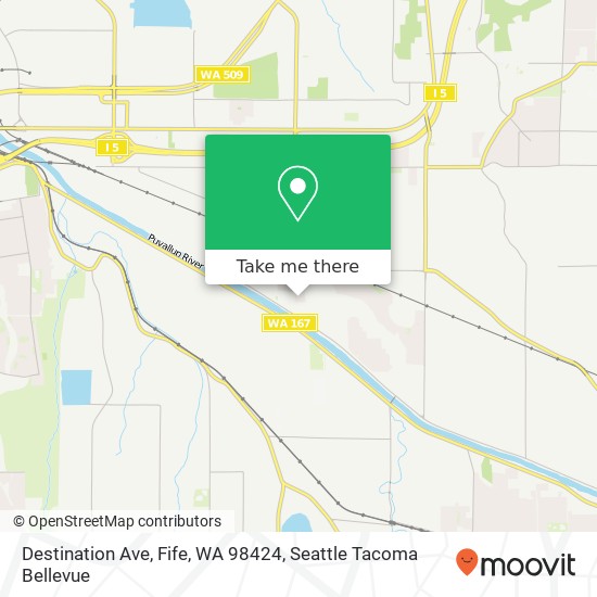 Destination Ave, Fife, WA 98424 map