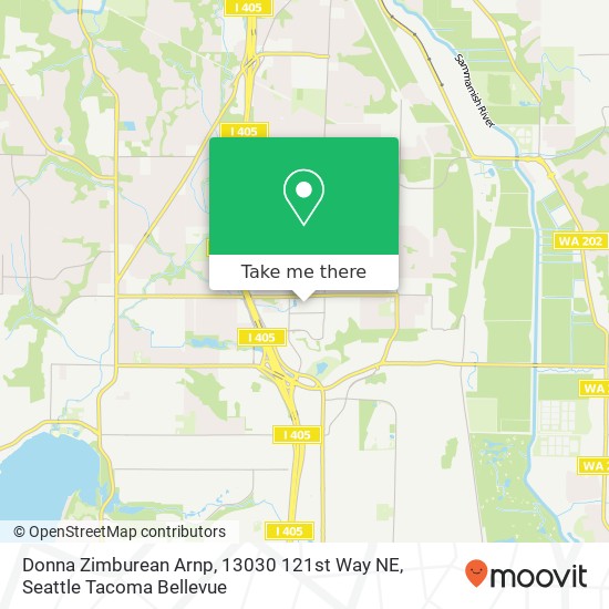 Mapa de Donna Zimburean Arnp, 13030 121st Way NE