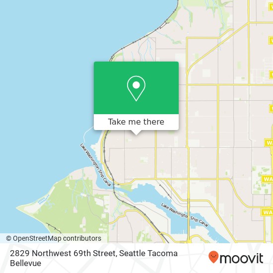 2829 Northwest 69th Street, 2829 NW 69th St, Seattle, WA 98117, USA map