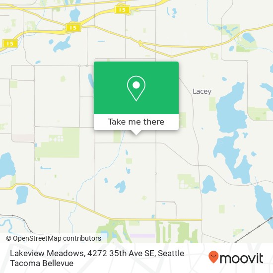 Mapa de Lakeview Meadows, 4272 35th Ave SE